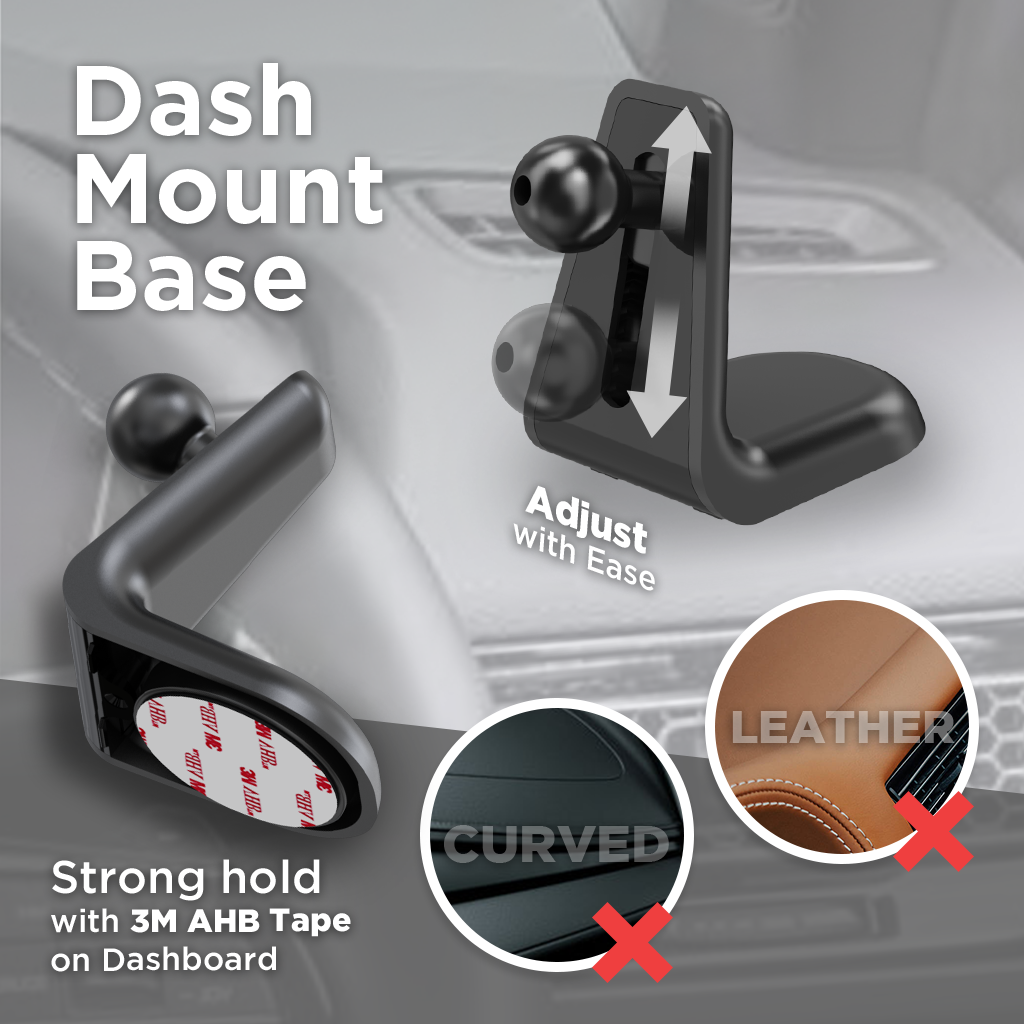 Mini Grip Cradle - Chargeur sans fil 15W avec Vent & Dash Mount & PD20 Car charger