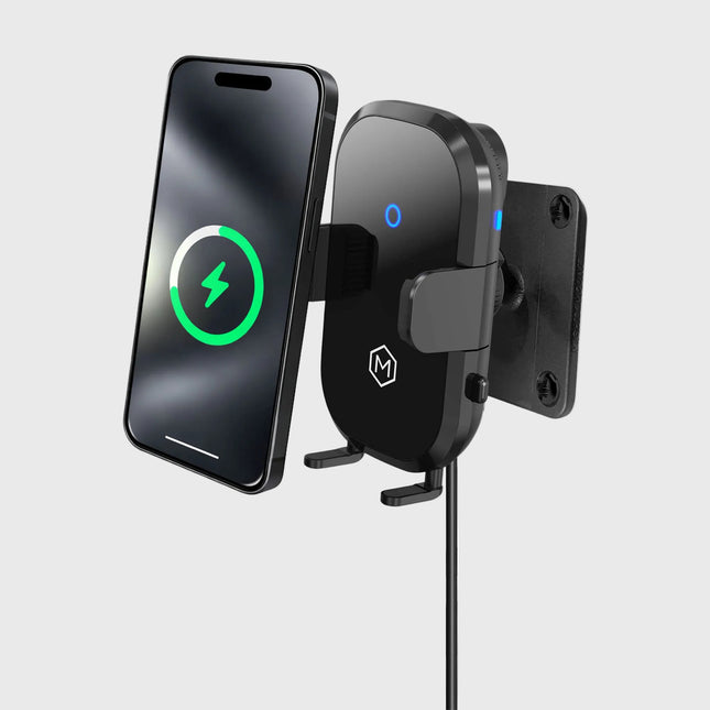 Auto Scan Fast Wireless Car Charger Mount with Drill Base AMPS Mounting Plate (Support pour chargeur sans fil rapide de voiture avec base de perçage)