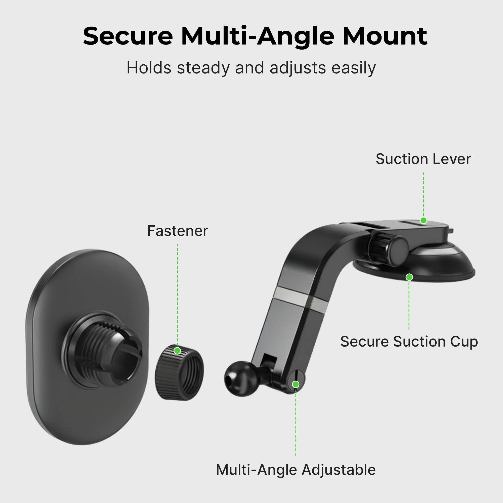 Support magnétique Magsafe avec ventouse ajustable à plusieurs angles