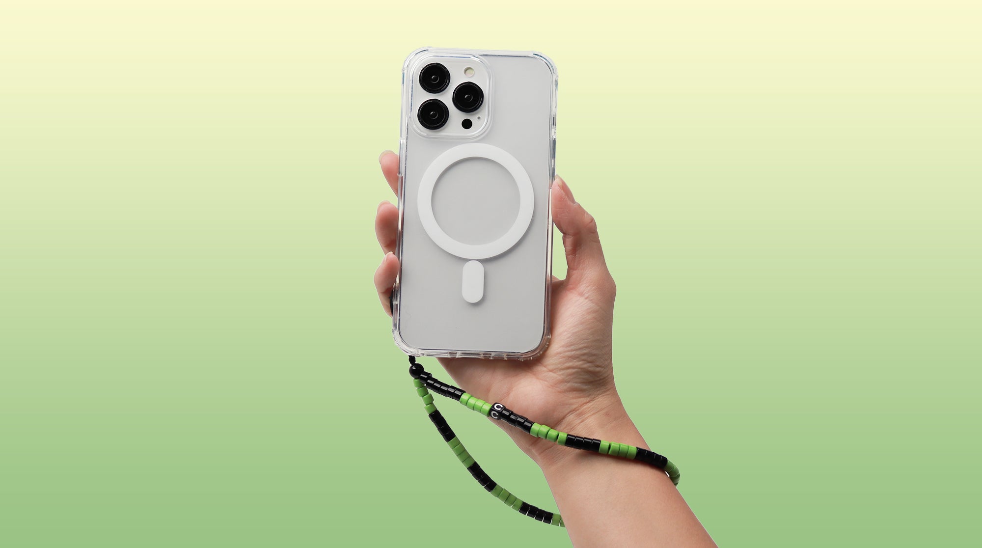 Breloque téléphone en perles