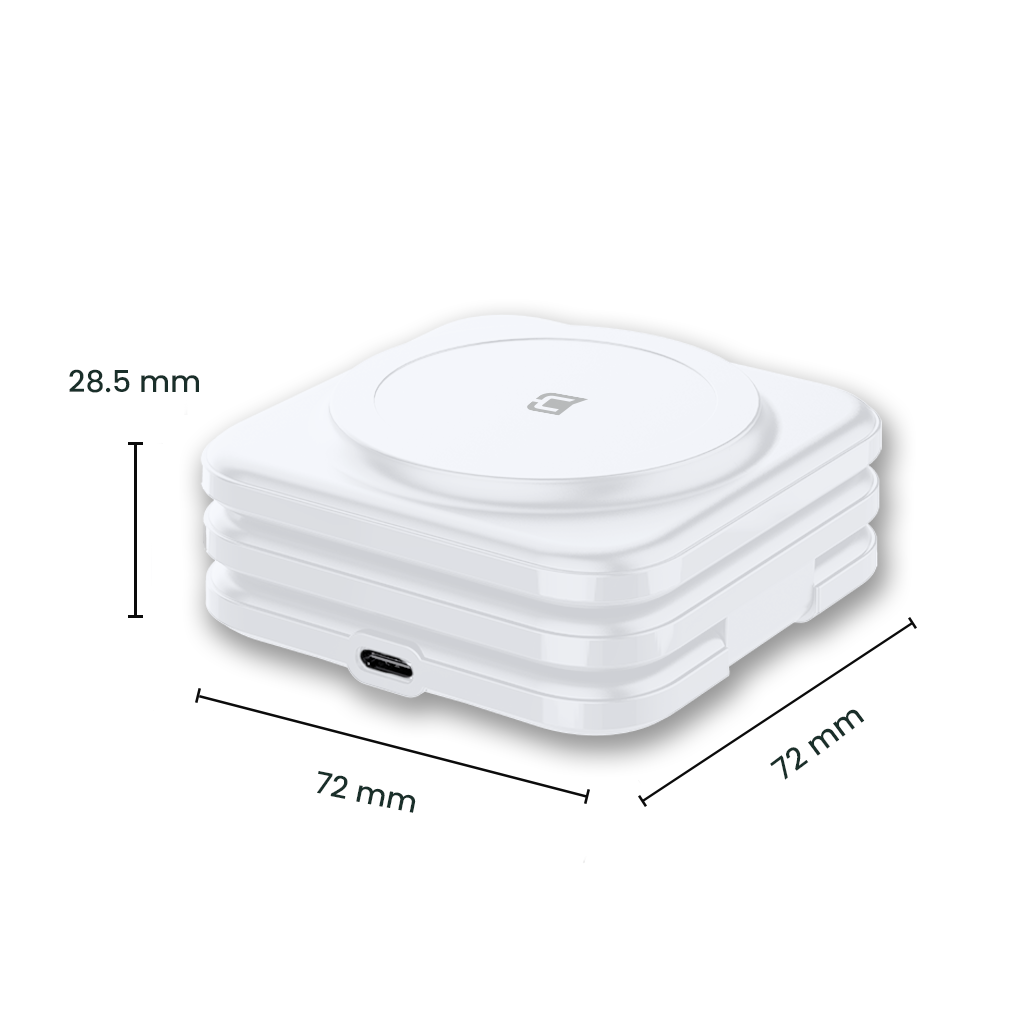 Station de recharge MagSafe 3-en-1 Rockstone – Blanc