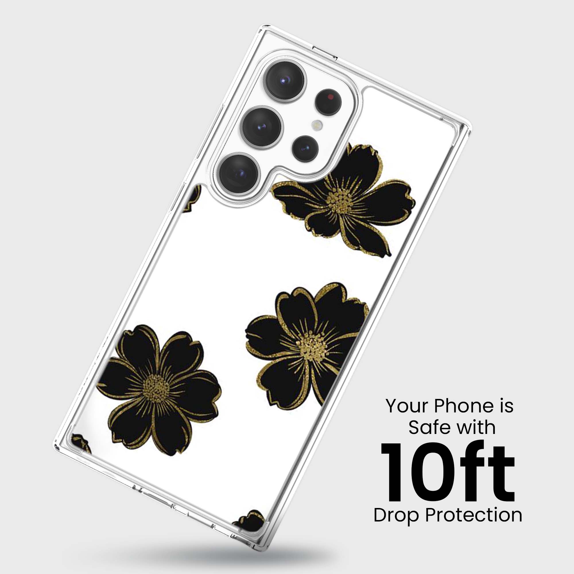 Fleur noire - Samsung S25 Ultra