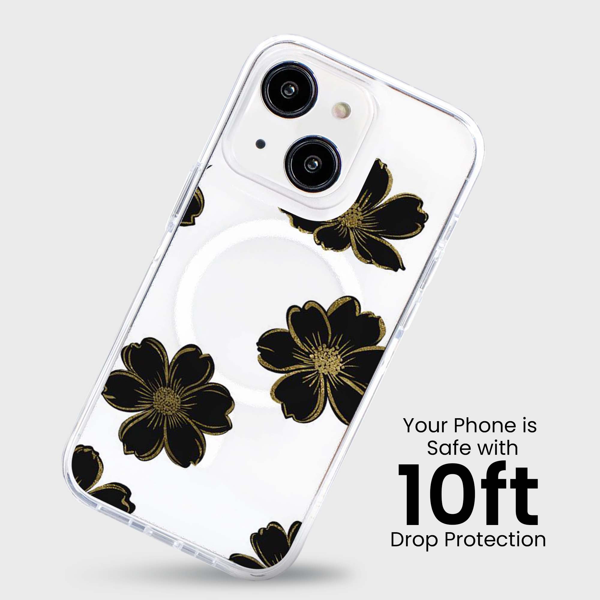 Fleur noire - iPhone 16e/15/14/13