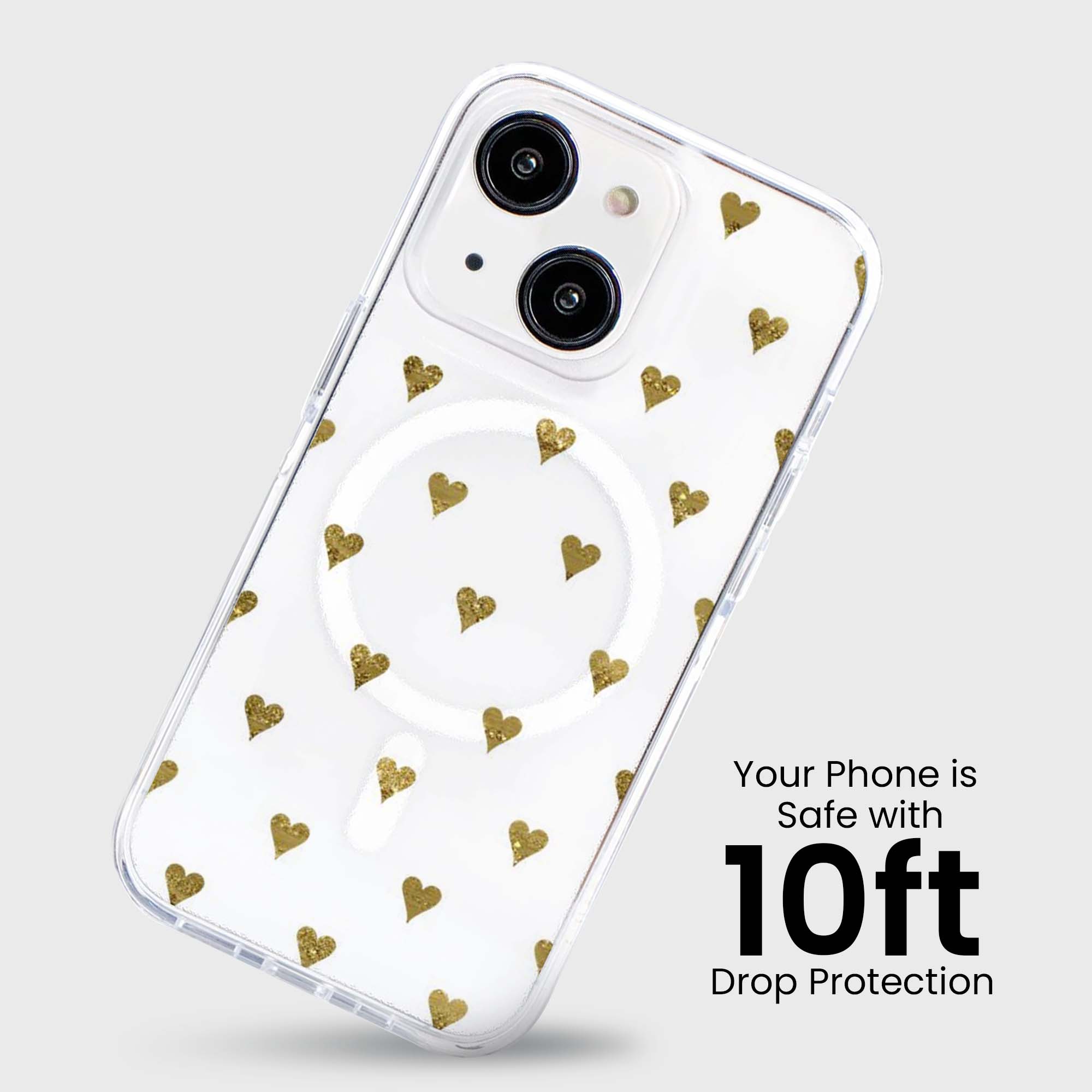 Coeurs d'or - iPhone 16e/15/14/13