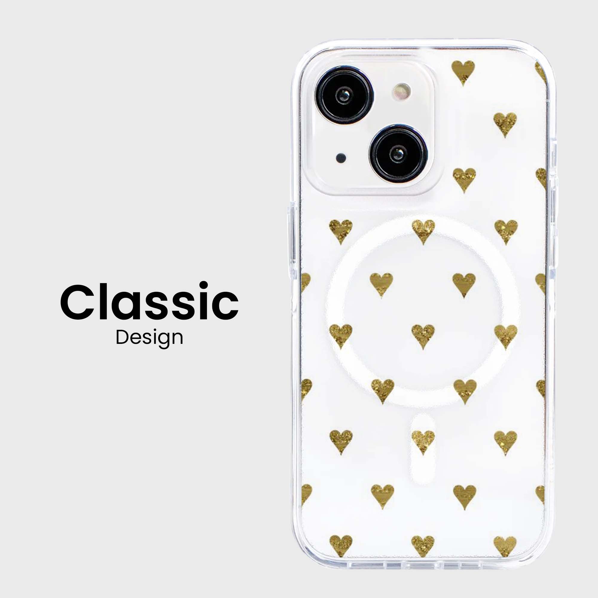 Coeurs d'or - iPhone 16e/15/14/13