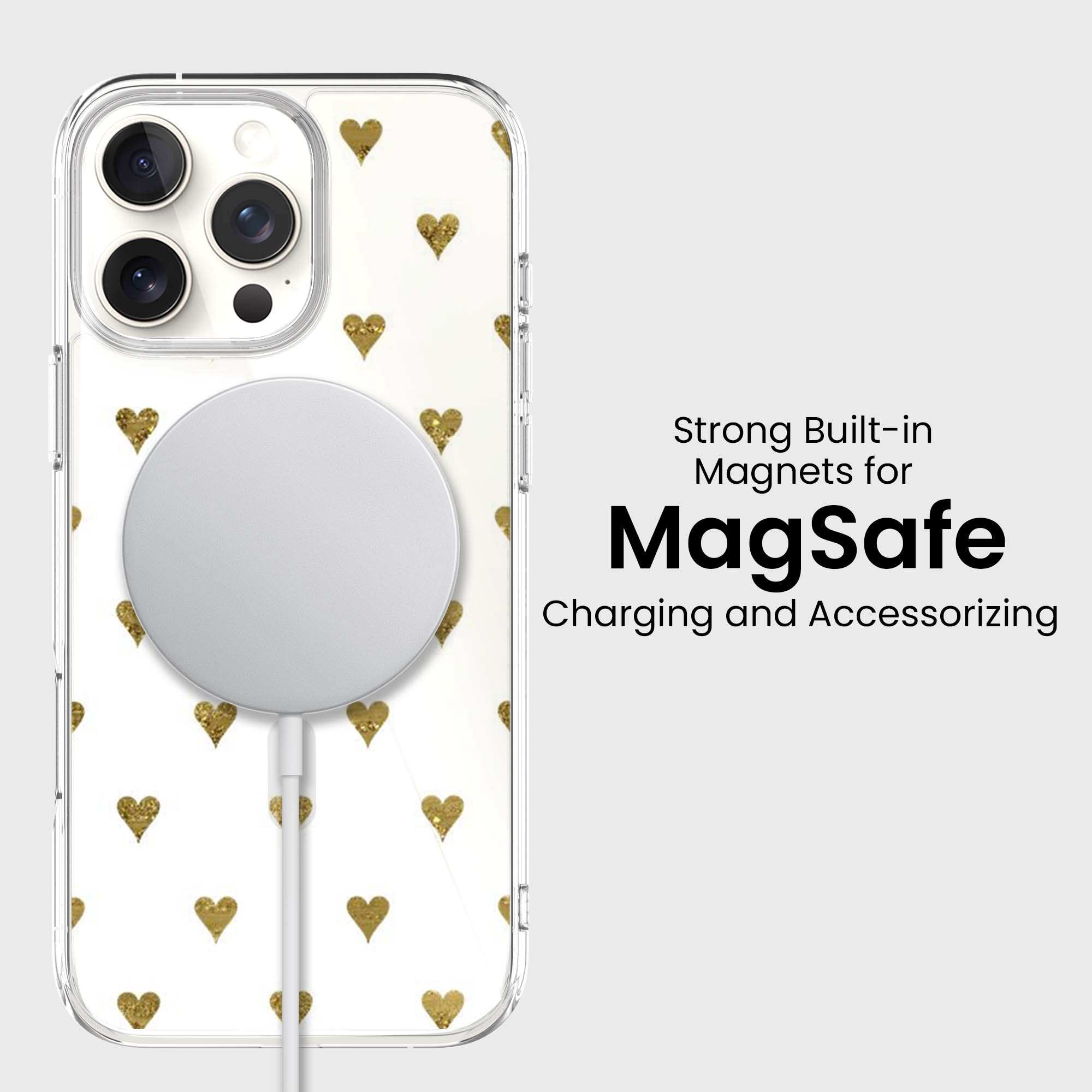 Coeurs d'or - iPhone 16 Pro Max