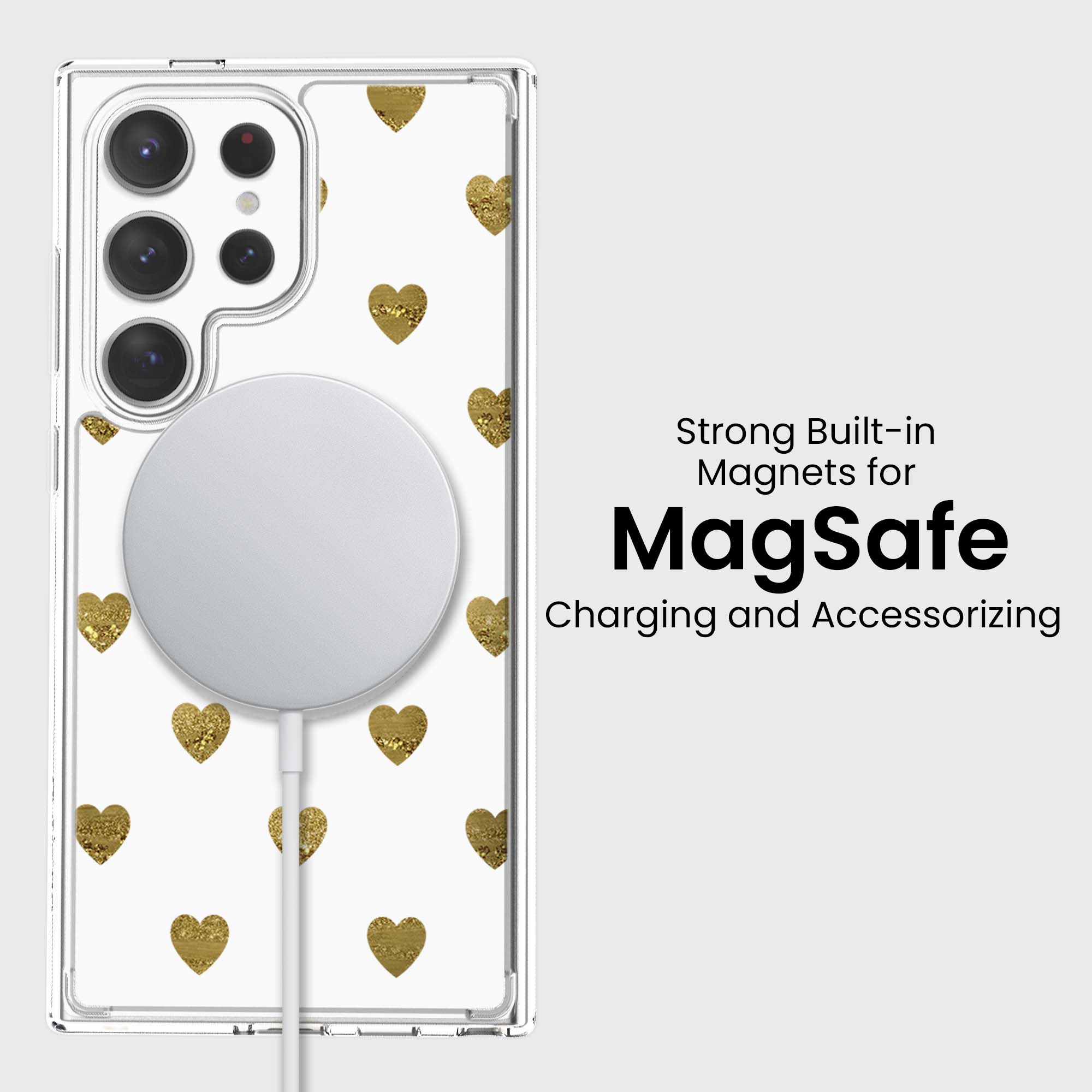 Coeurs de prune d'or - Samsung S25 Ultra