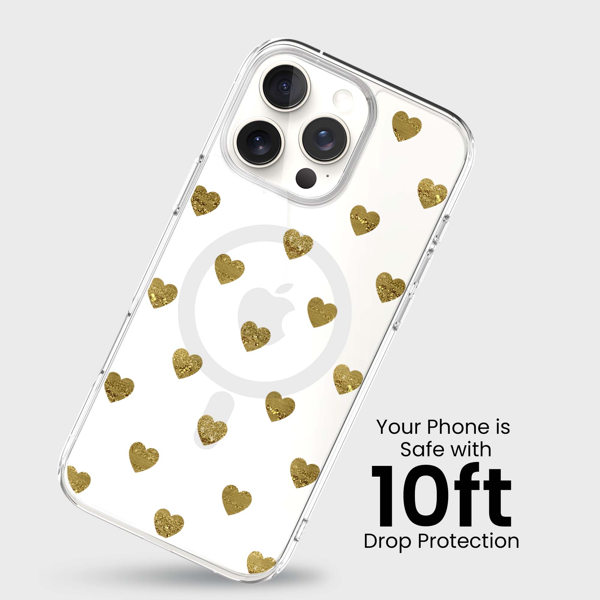 Coeurs de prune d'or - iPhone 16 Pro