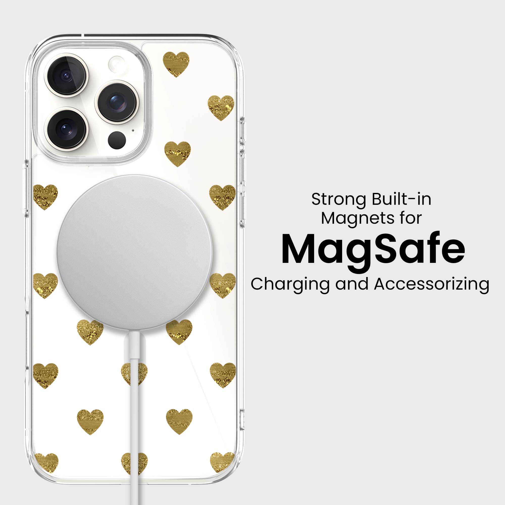 Coeurs de prune d'or - iPhone 16 Pro