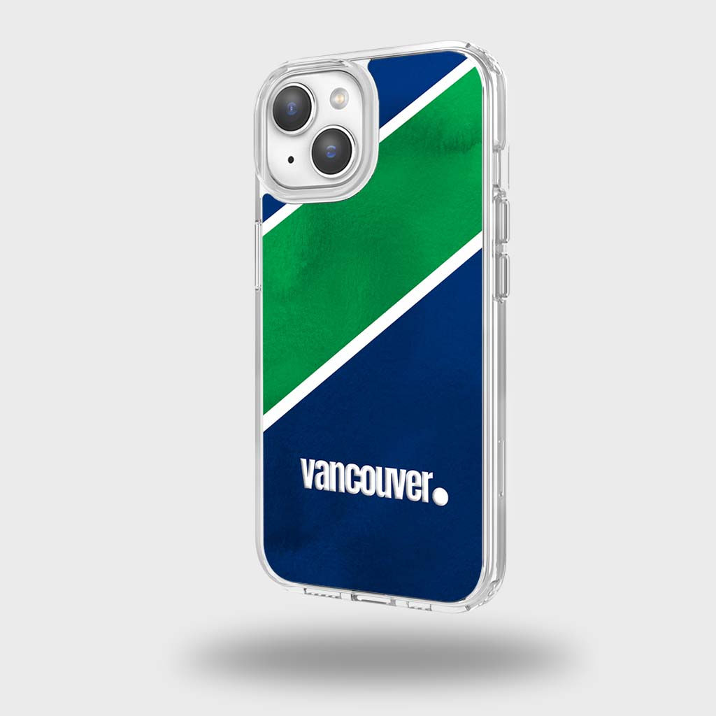Étui transparent pour téléphone portable sur le thème d'une ville canadienne - Vancouver