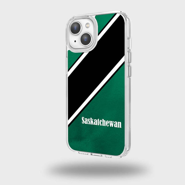 Étui transparent pour téléphone portable sur le thème de la ville canadienne - Saskatchewan