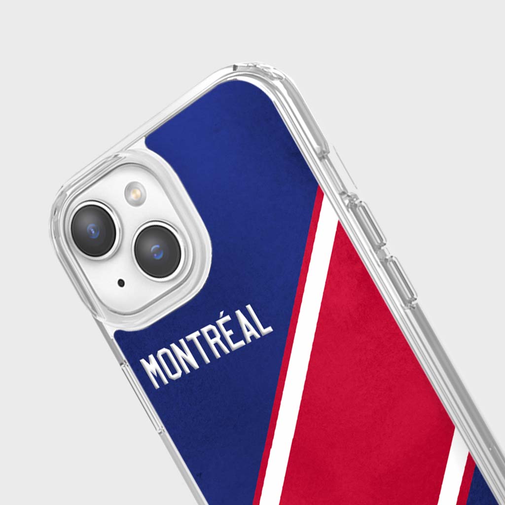 Étui transparent pour téléphone portable sur le thème d'une ville canadienne - Montréal