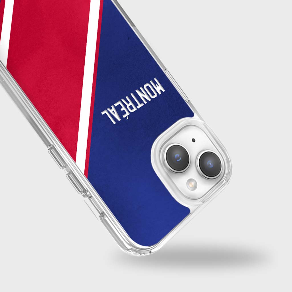 Étui transparent pour téléphone portable sur le thème d'une ville canadienne - Montréal