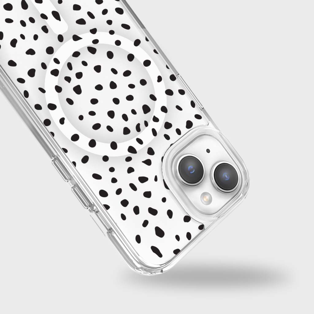 Blanc à pois