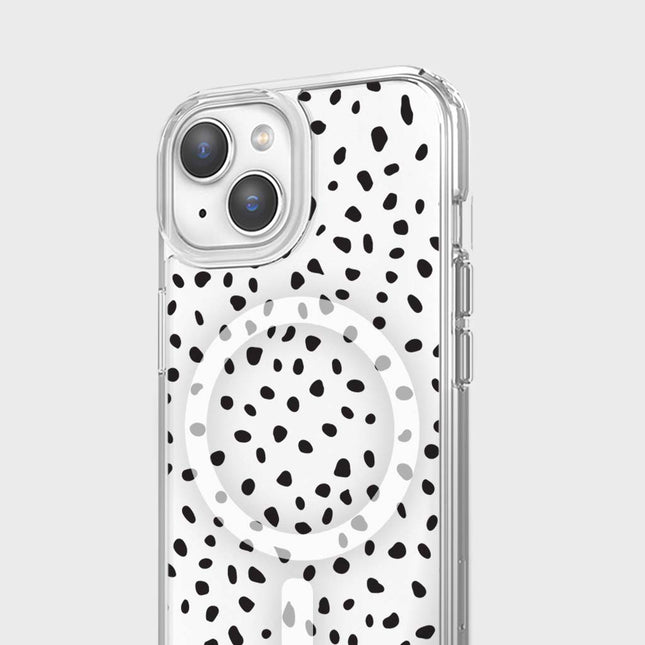Blanc à pois