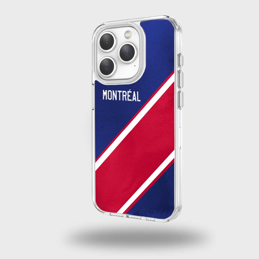 Étui transparent pour téléphone portable sur le thème d'une ville canadienne - Montréal
