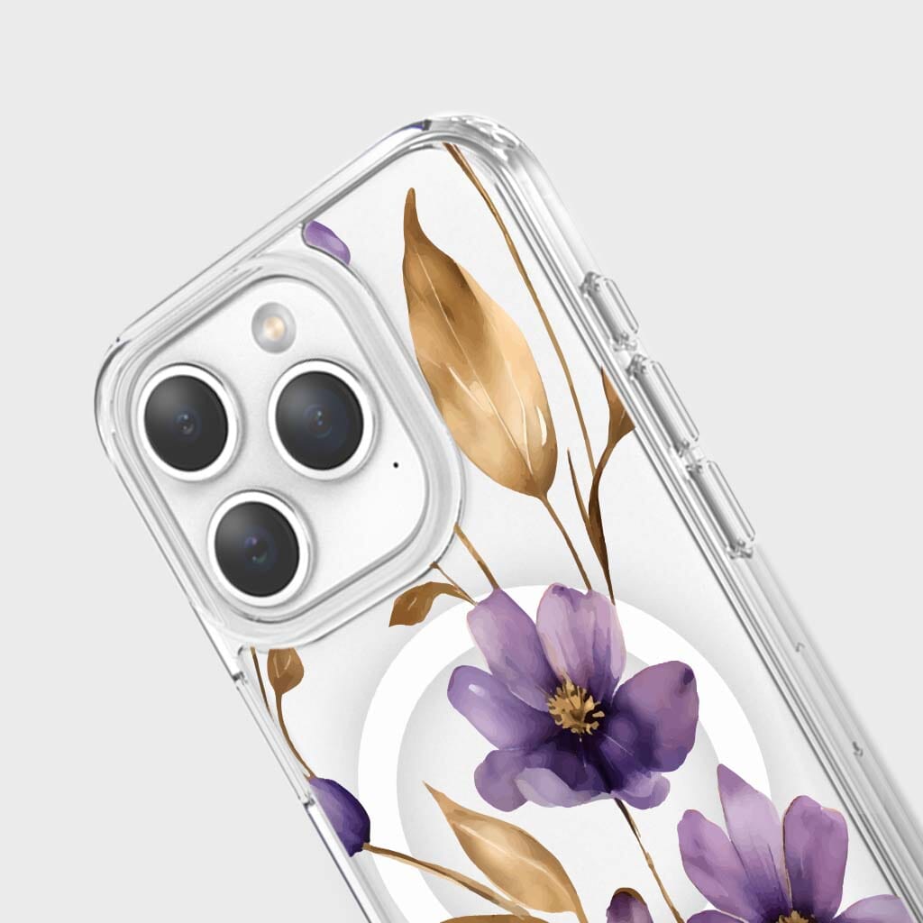 Fleur mauve - iPhone 15 Pro Max