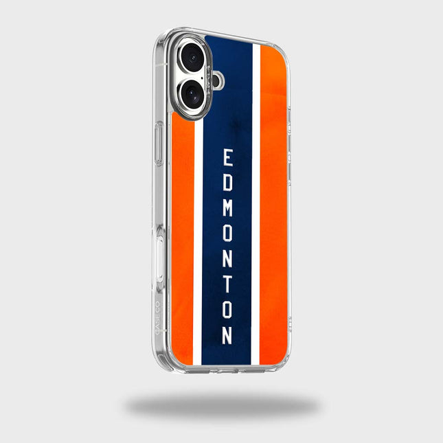 Étui transparent pour téléphone portable sur le thème d'une ville canadienne - Edmonton