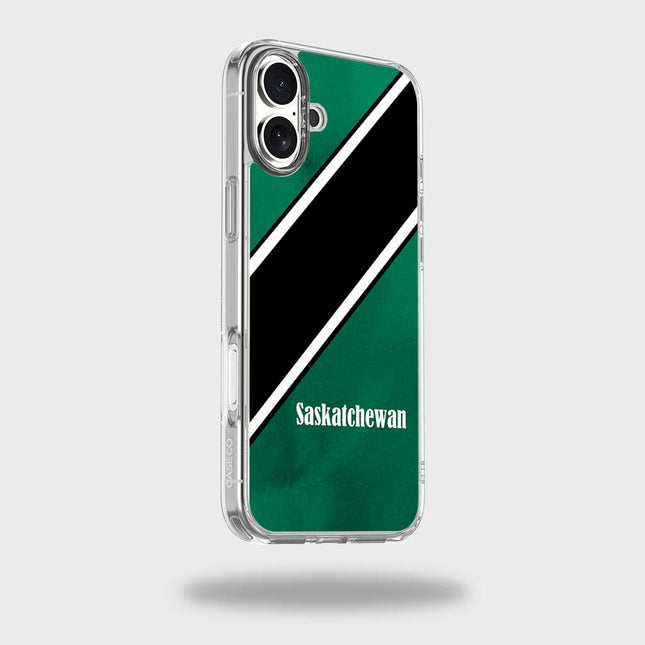 Étui transparent pour téléphone portable sur le thème de la ville canadienne - Saskatchewan