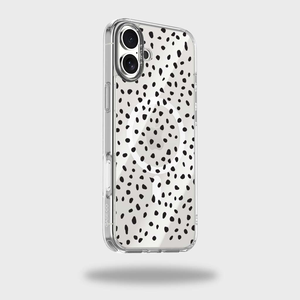 Blanc à pois