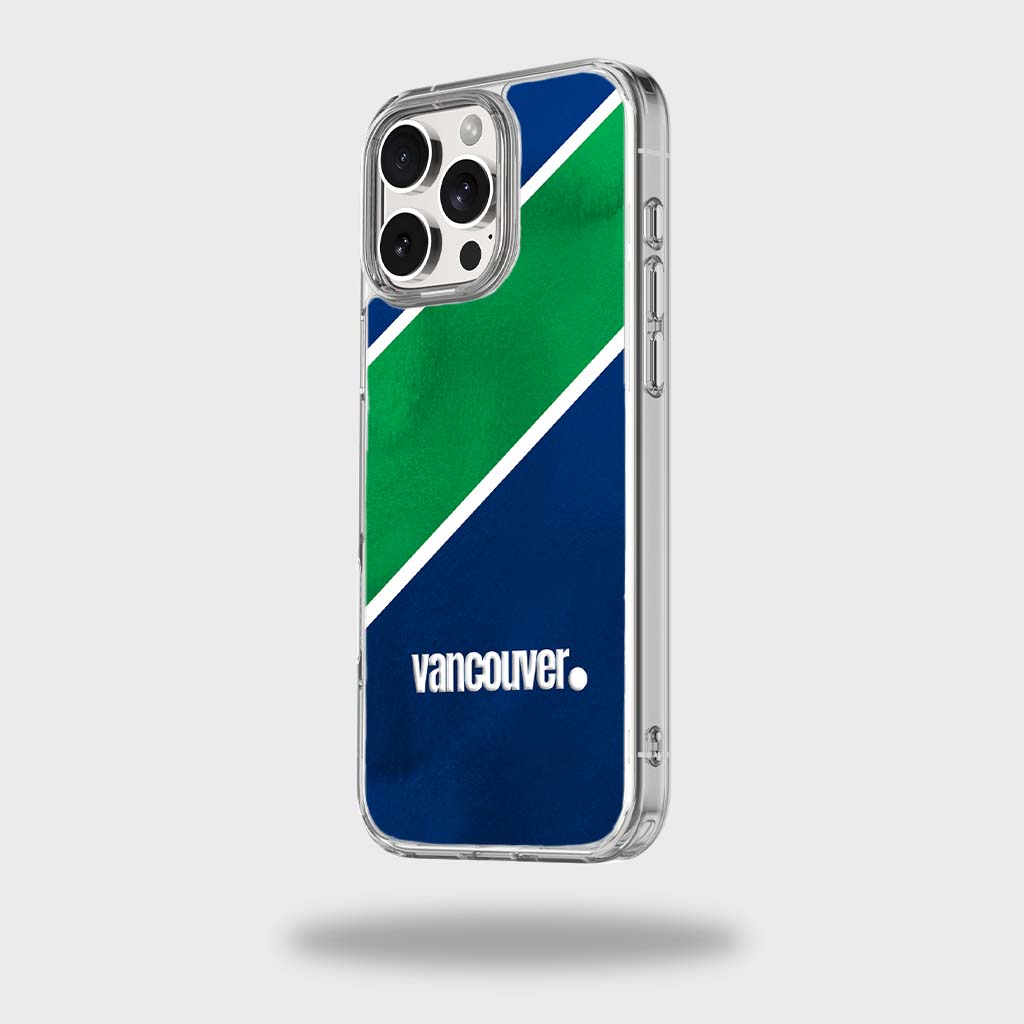 Étui transparent pour téléphone portable sur le thème d'une ville canadienne - Vancouver
