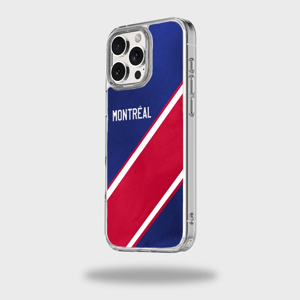Étui transparent pour téléphone portable sur le thème d'une ville canadienne - Montréal