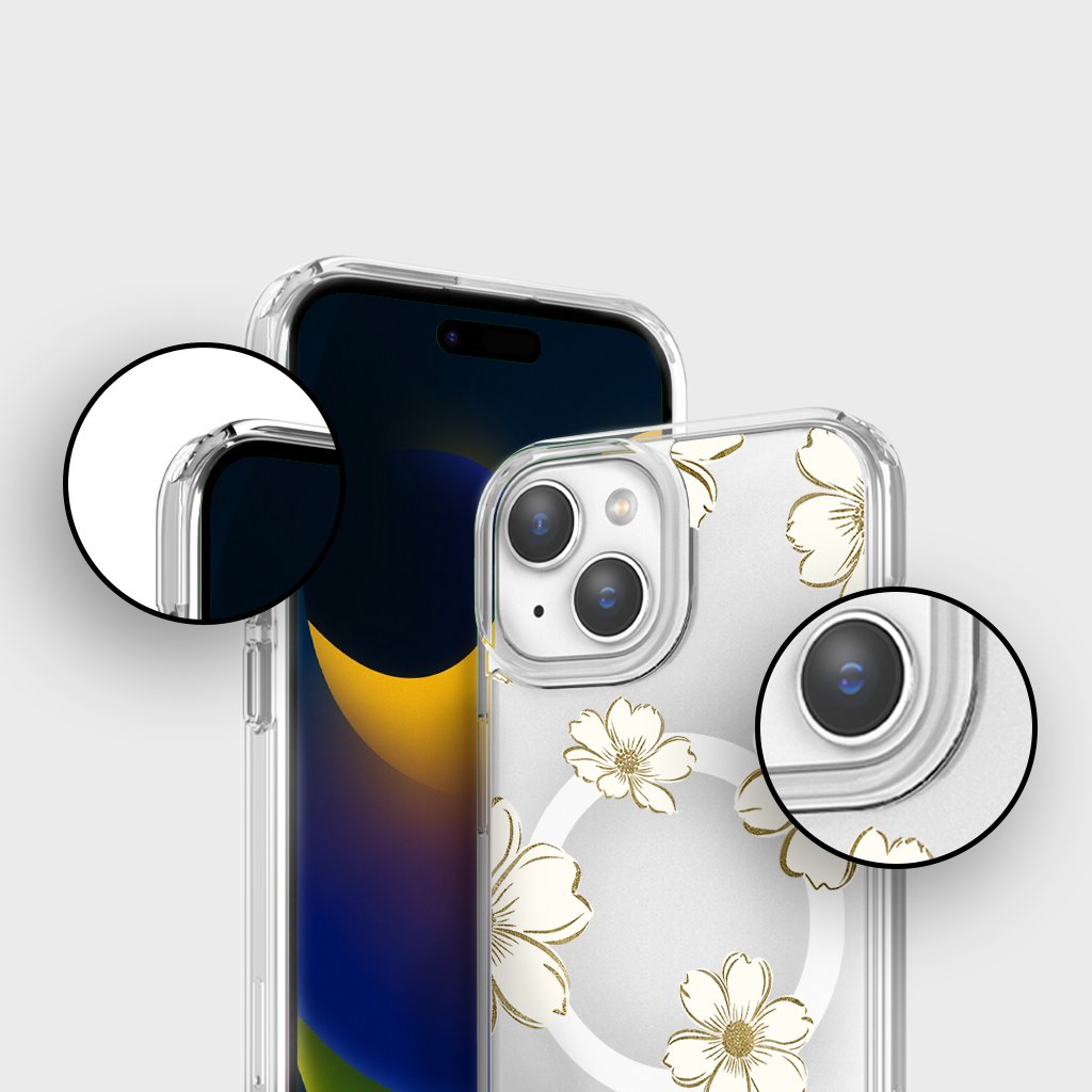 Gold Floral - iPhone 16e/15/14/13