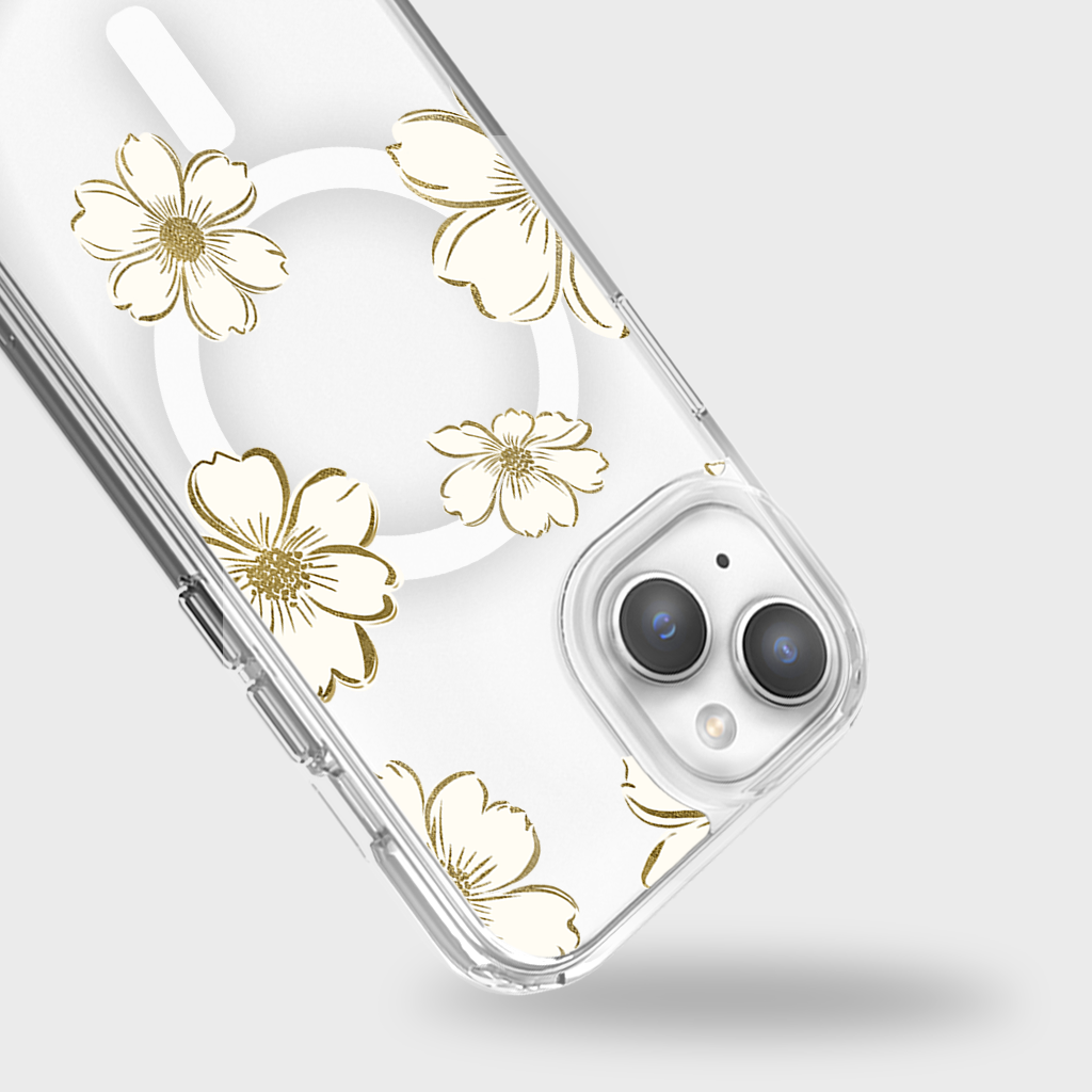 Gold Floral - iPhone 16e/15/14/13