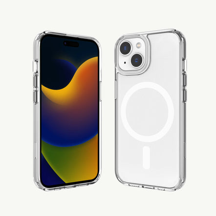 iPhone 15 Plus - Pack de démarrage Fremont Clear Case, verre trempé, chargeur mural 30W à double port