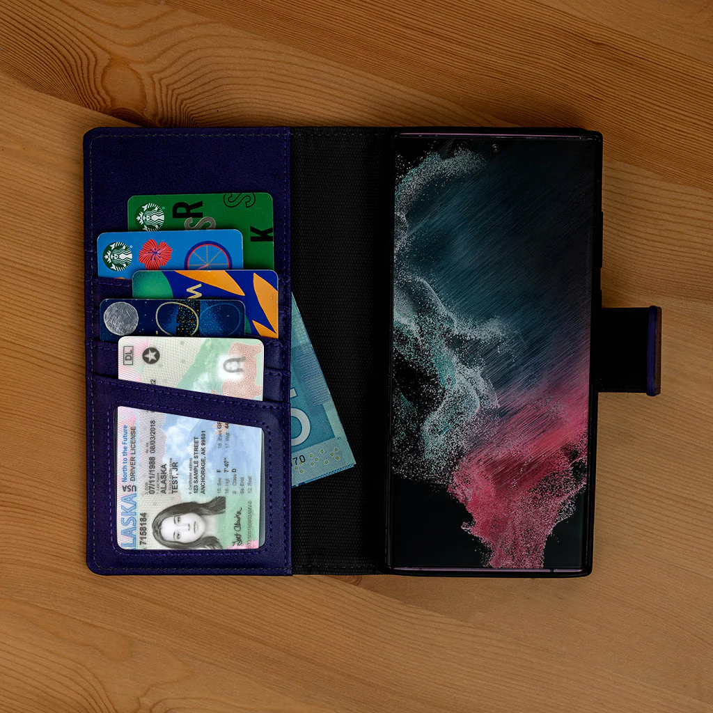 Étui portefeuille détachable Samsung Galaxy S22 Ultra (5 cartes) (5th Ave)