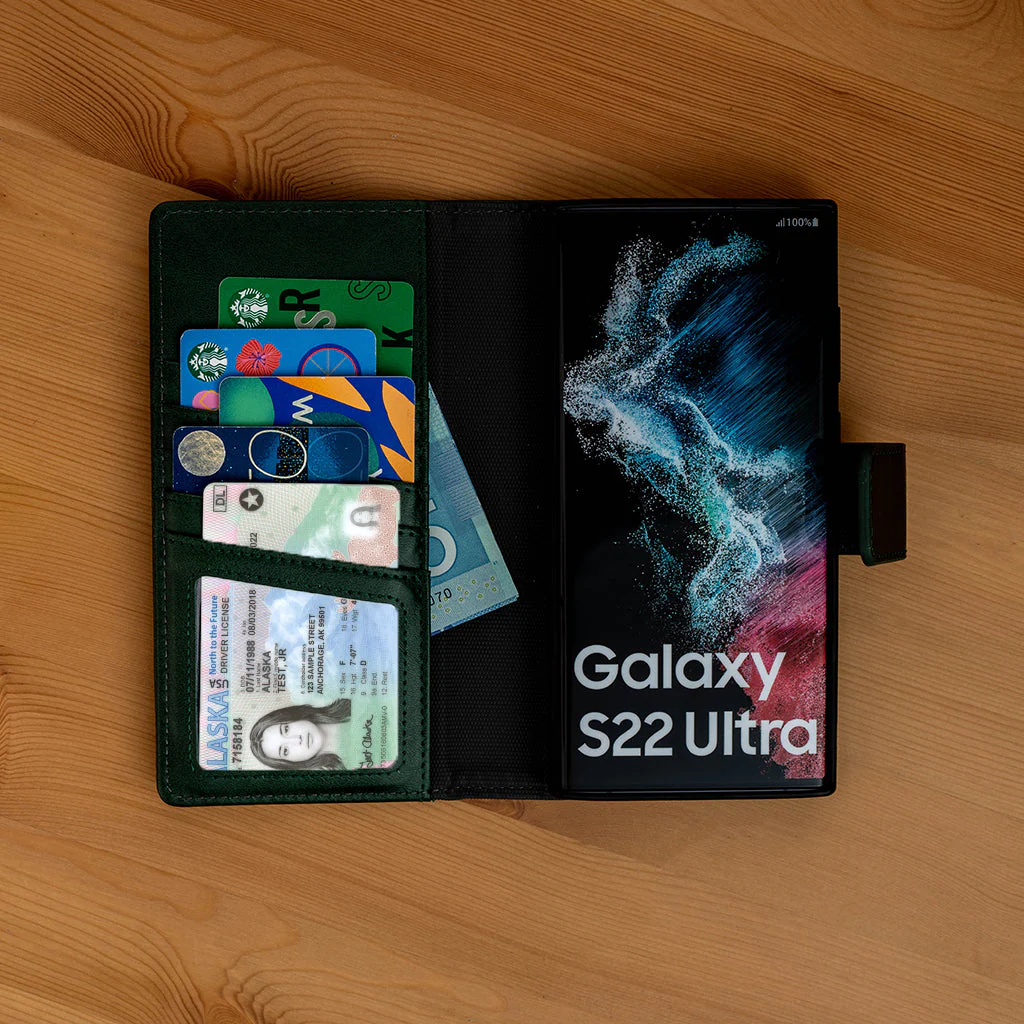 Étui portefeuille détachable Samsung Galaxy S22 Ultra (5 cartes) (5th Ave)