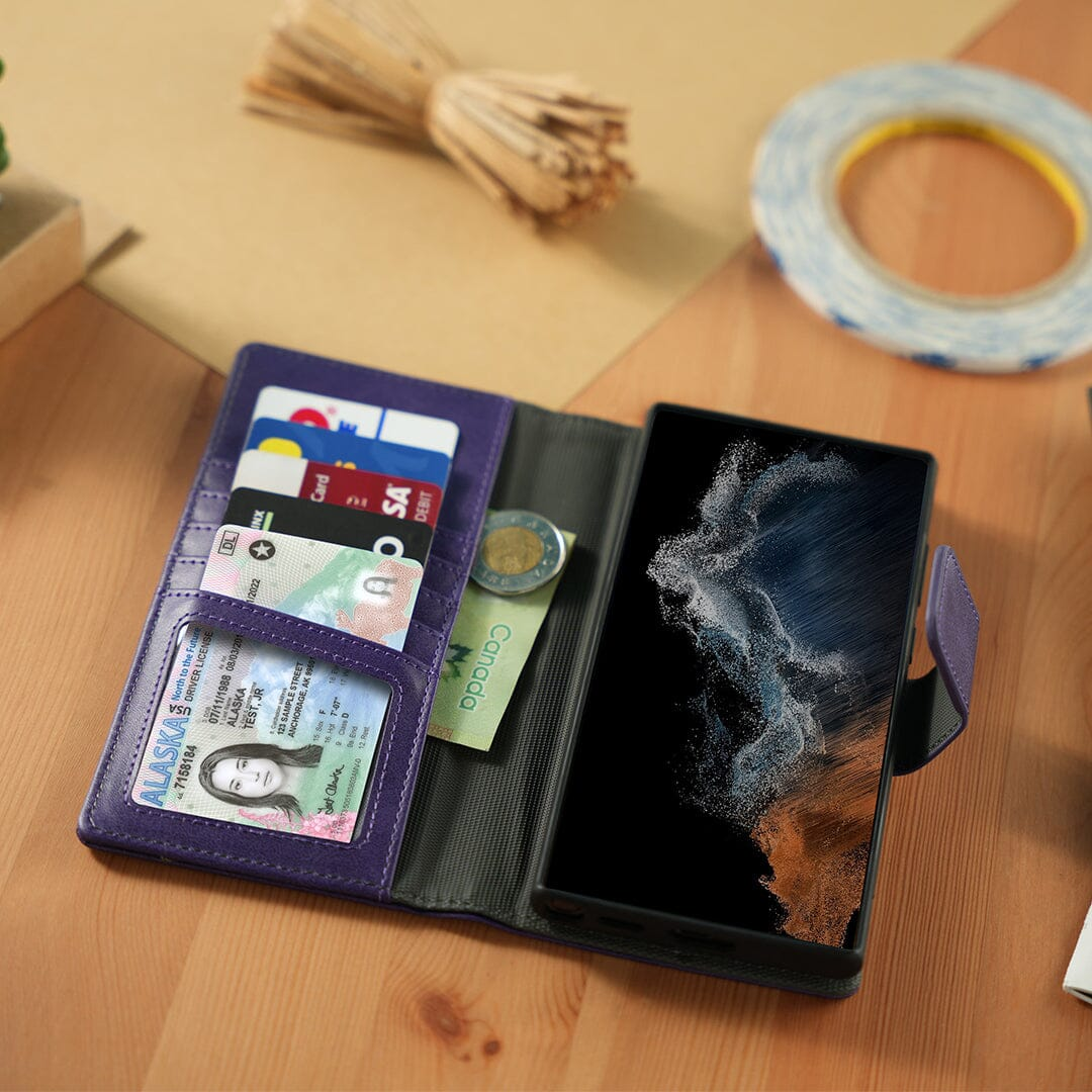 5th Ave Wallet Folio Case (5 fentes pour cartes) - Samsung Galaxy S23 Ultra