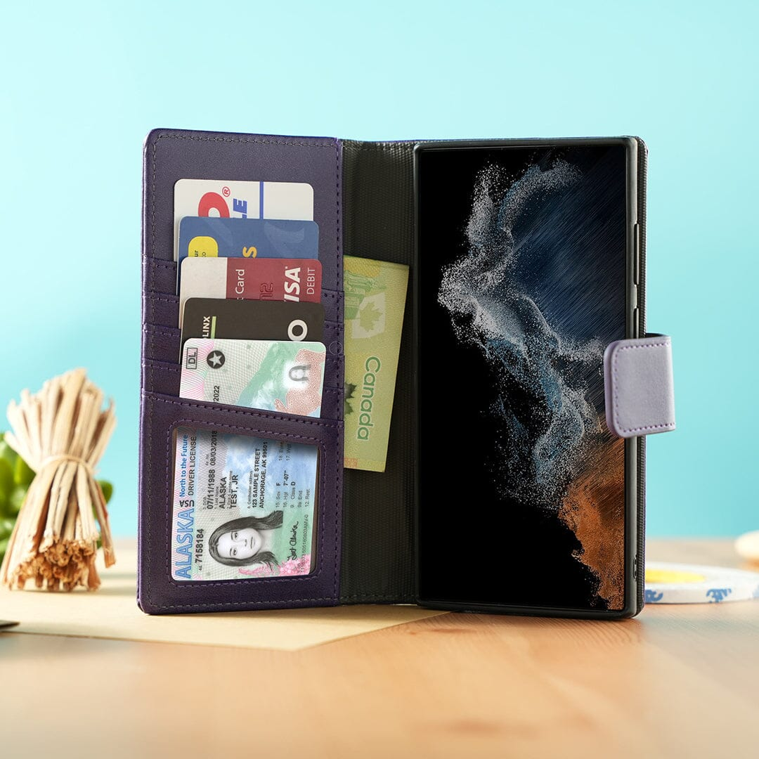 5th Ave Wallet Folio Case (5 fentes pour cartes) - Samsung Galaxy S23 Ultra