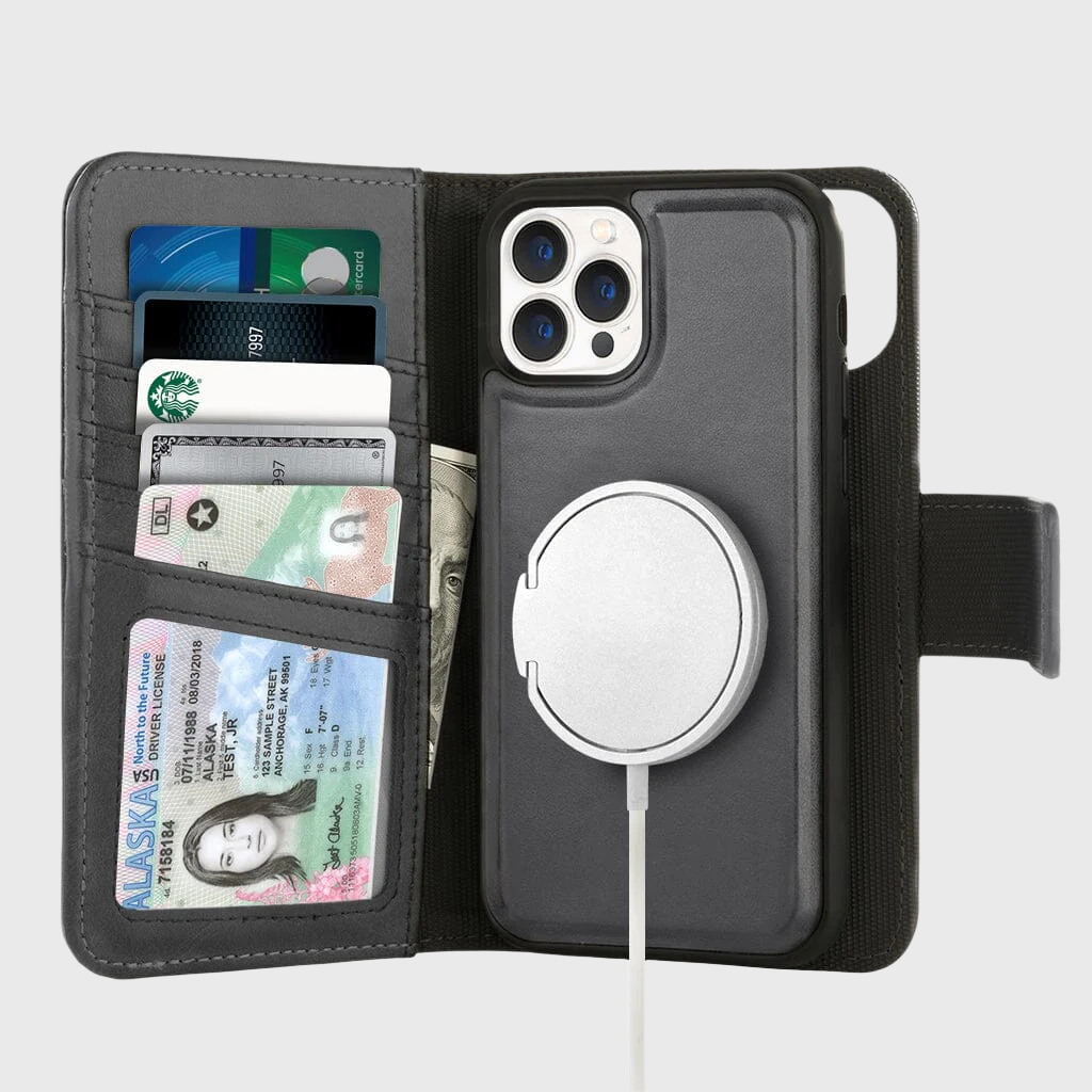 Étui portefeuille détachable pour iPhone 13 Pro Max (5 cartes) (5th Ave) (BULK PACKAGING)