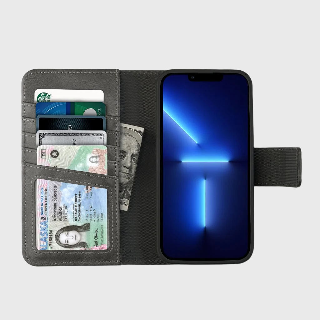 Étui portefeuille détachable pour iPhone 13 Pro (5 cartes) (5th Ave) (BULK PACKAGING)
