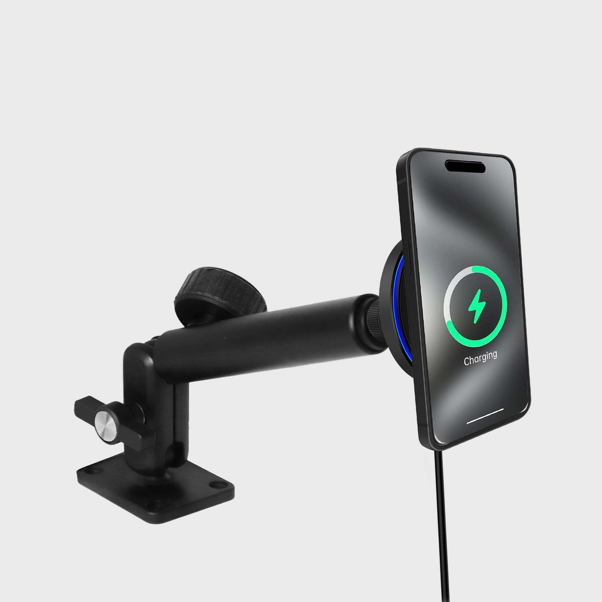 Support de téléphone portable sans fil MagSwitch Qi2 pour voiture, robuste et ultra-résistant, de la marque Mighty Mount