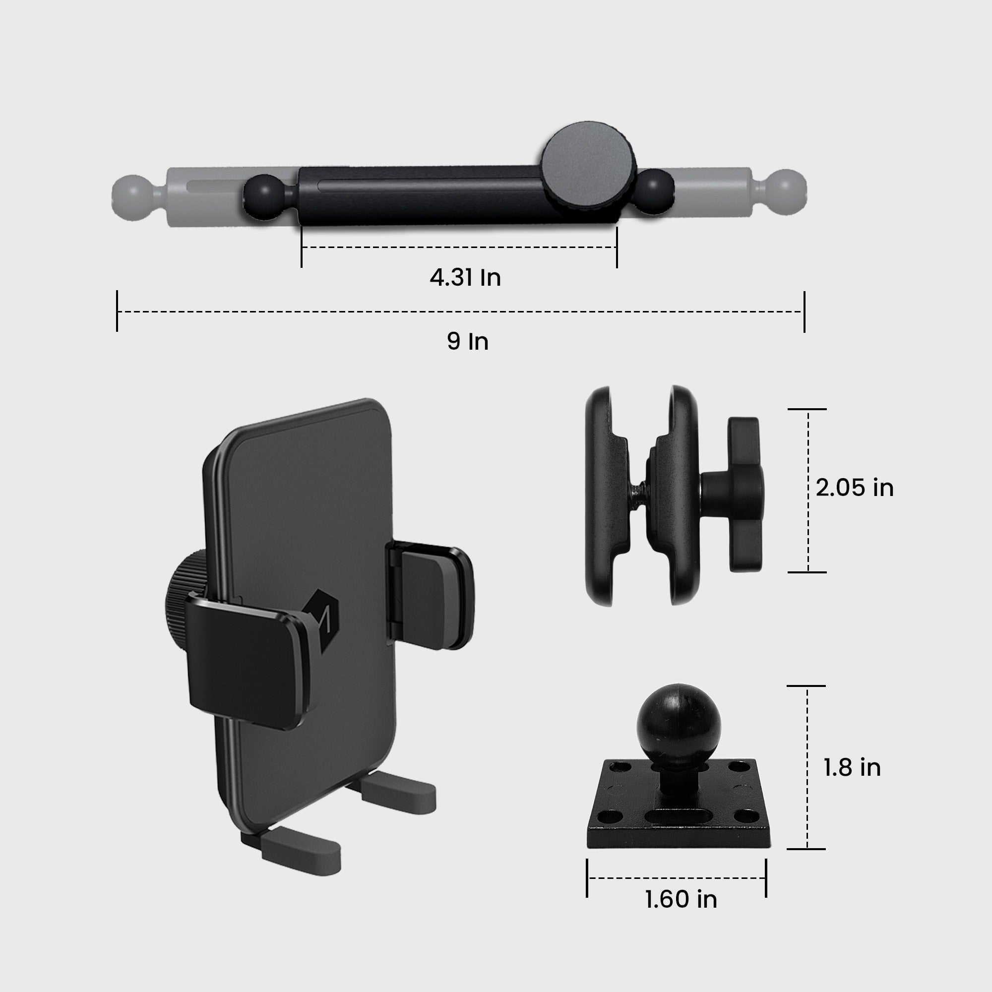Support de téléphone portable Mighty Mount Simpl : robuste et résistant