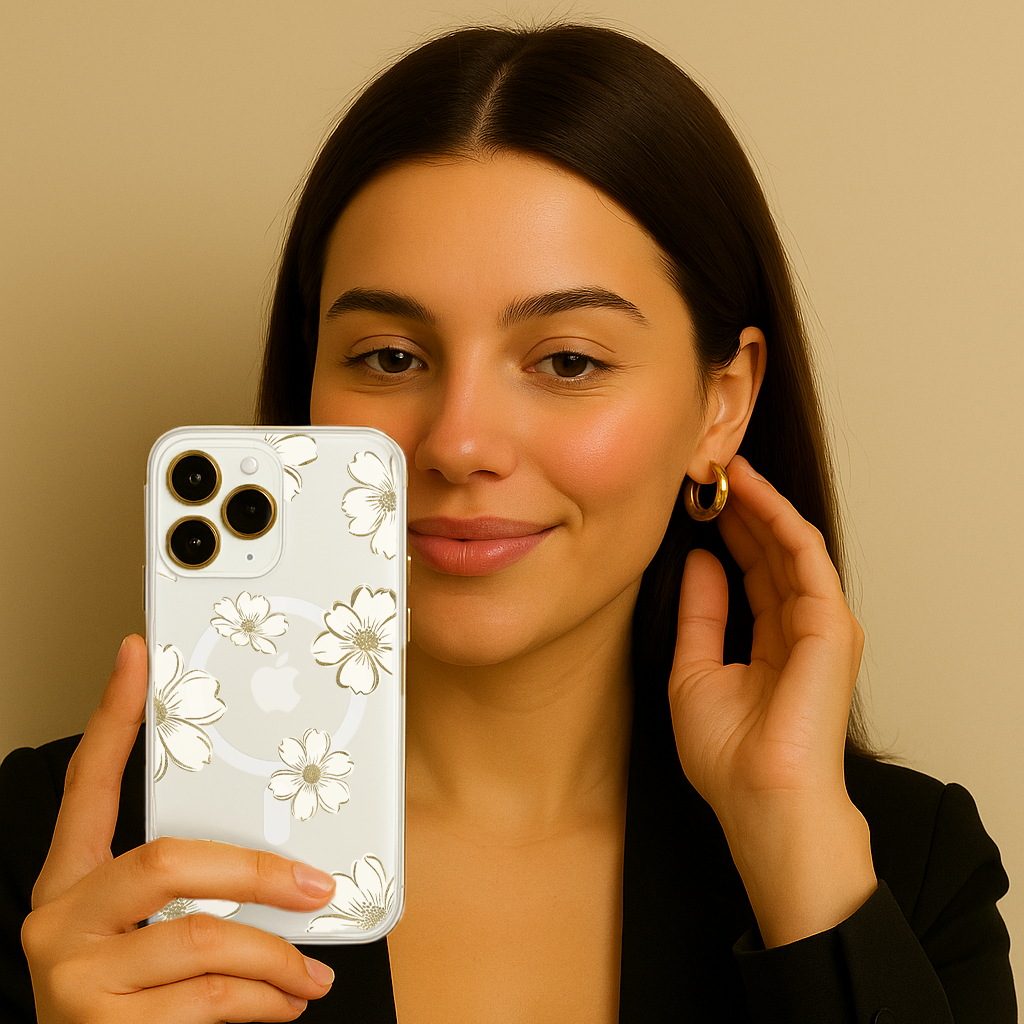 Gold Floral - iPhone 16e/15/14/13