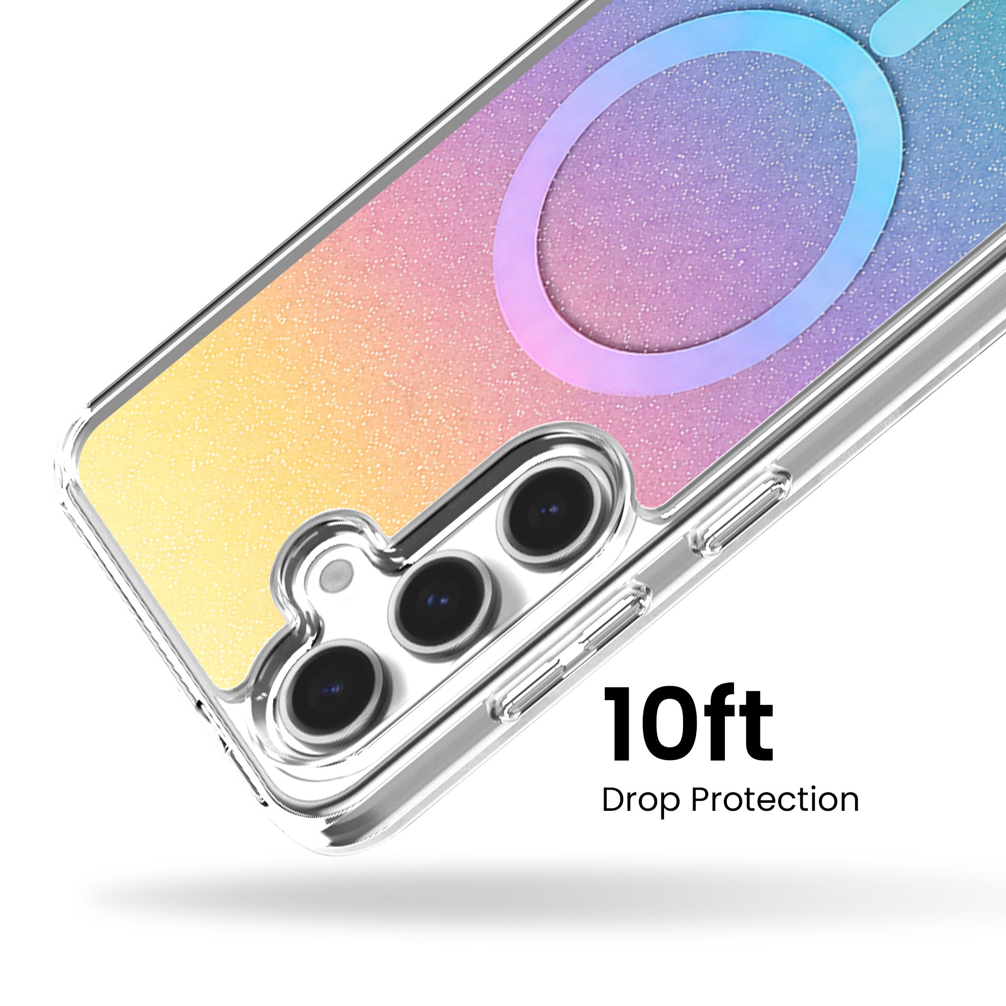 Coque de protection transparente irisée Caseco pour iPhone et Samsung Galaxy S26