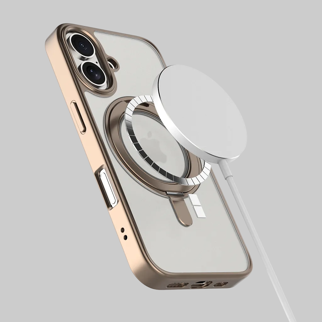 Étui hybride avec support d'anneau MagSafe intégré - iPhone 16