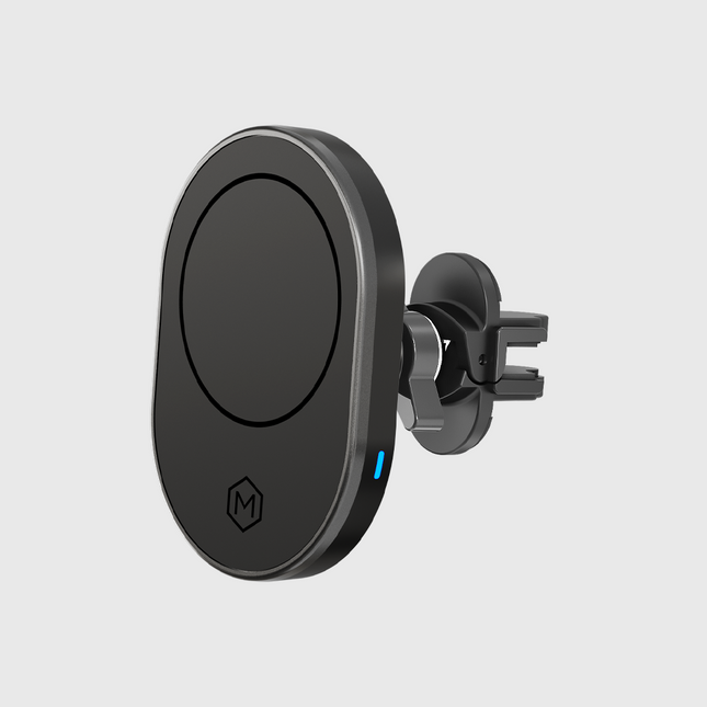 MagSafe Wireless Car Charger Combo avec évent et base de montage pour tableau de bord