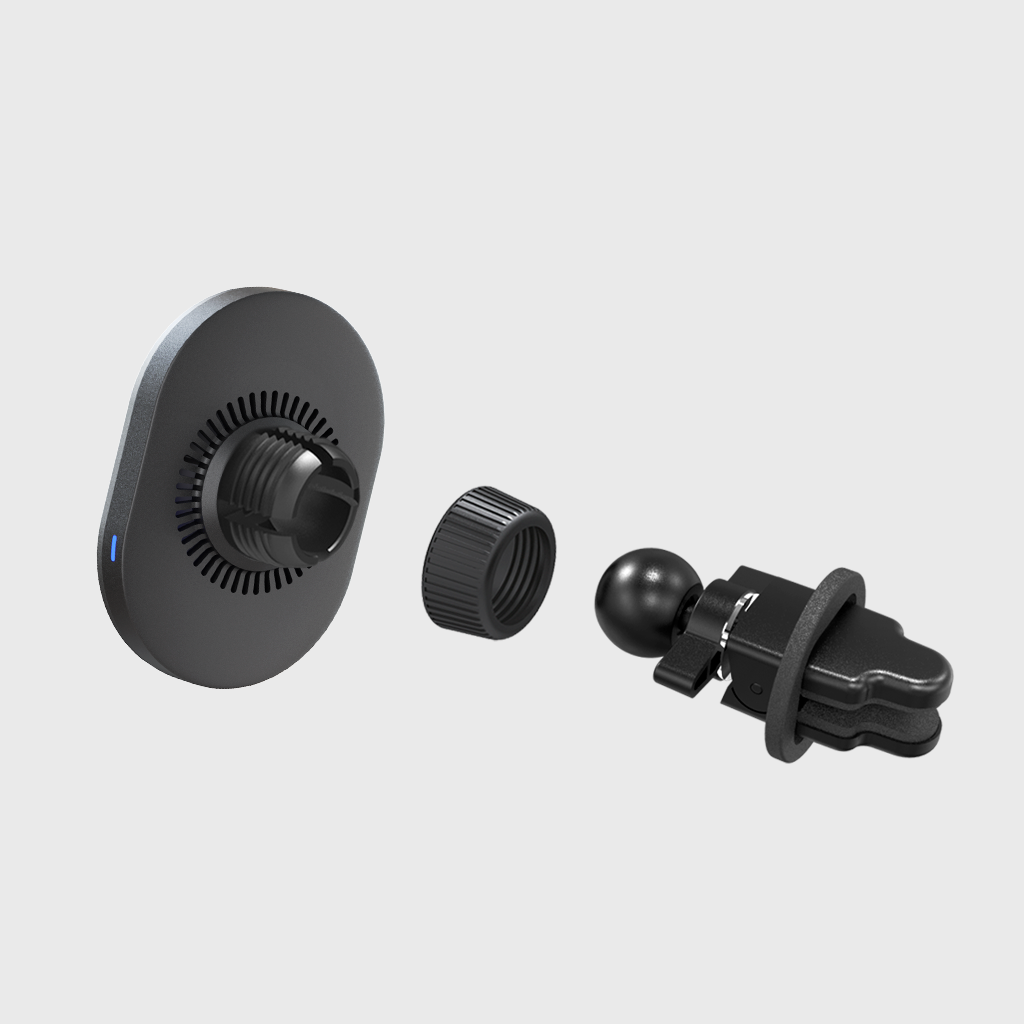 Support de recharge sans fil MagSafe pour voiture « Mighty Mount » à fixer sur la grille d'aération