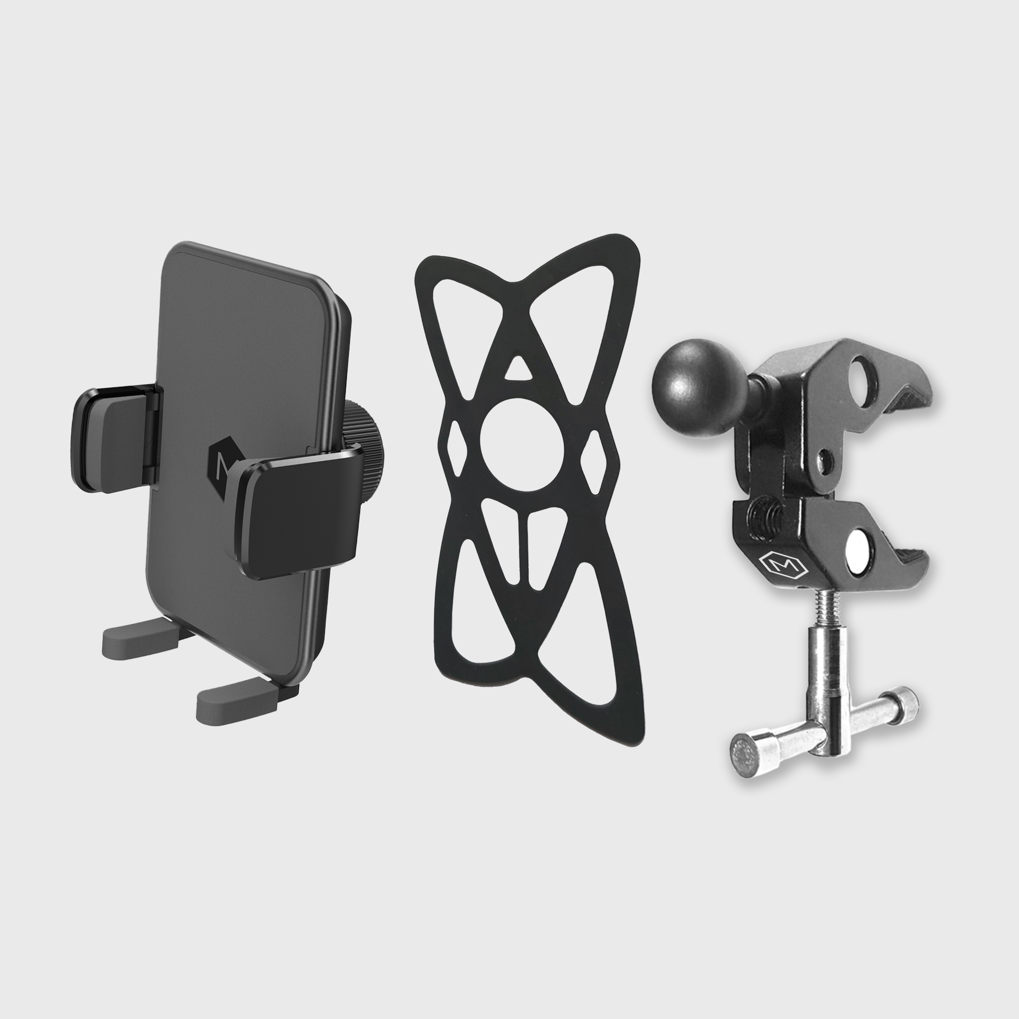 Support de fixation pour voiturette de golf Mighty Mount Simpl Cradle Clamp