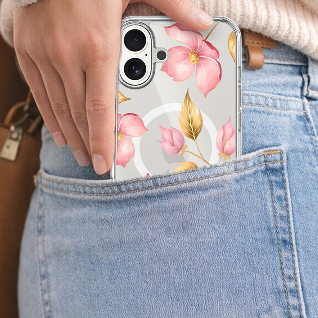 Fleur sauvage rose - iPhone 17