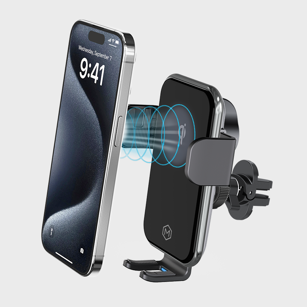 Qi 15W Wireless Car Charger Vent Mount