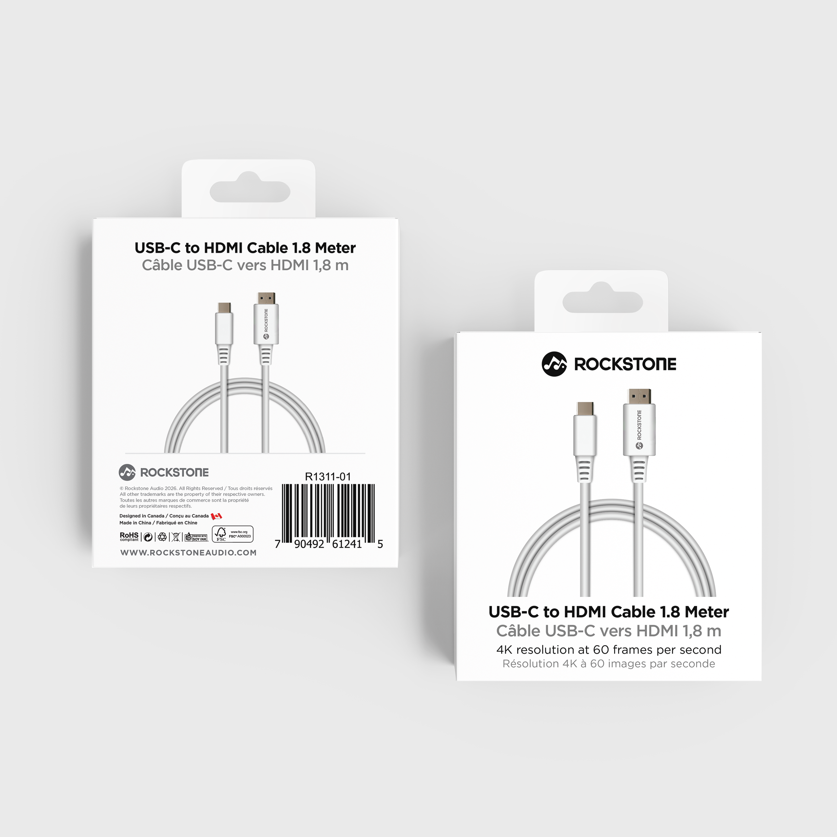 Câble USB-C vers HDMI 1,8 mètre