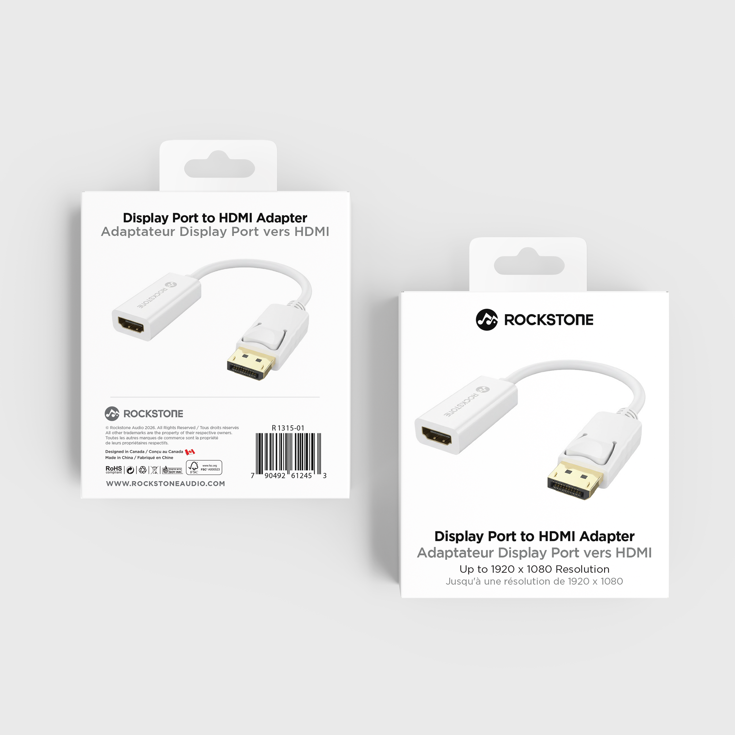 Adaptateur DisplayPort vers HDMI femelle