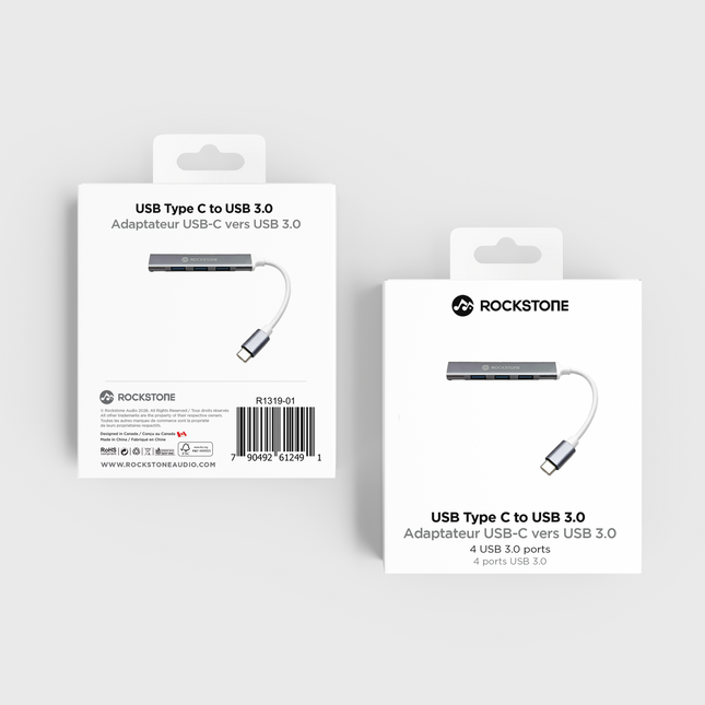 Hub USB Type C vers USB 3.0 - 4 ports