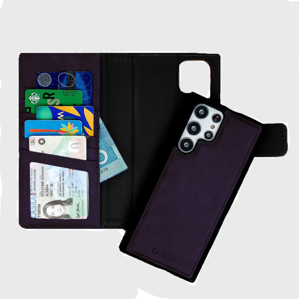 5th Ave Wallet Folio Case (5 fentes pour cartes) - Samsung Galaxy S23 Ultra