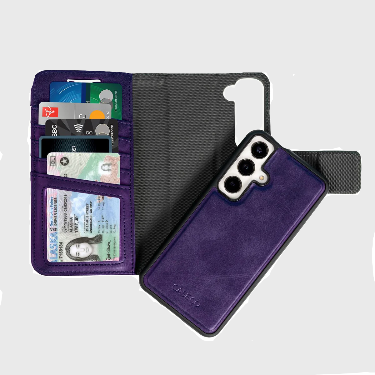 5th Ave Wallet Folio Case (5 fentes pour cartes) - Samsung Galaxy S23 FE